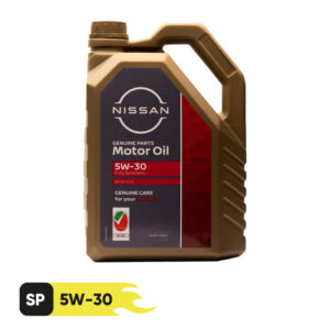 روغن موتور خودرو نیسان جنیون پارتس مدل 5W30 حجم 4 لیتر NISSAN