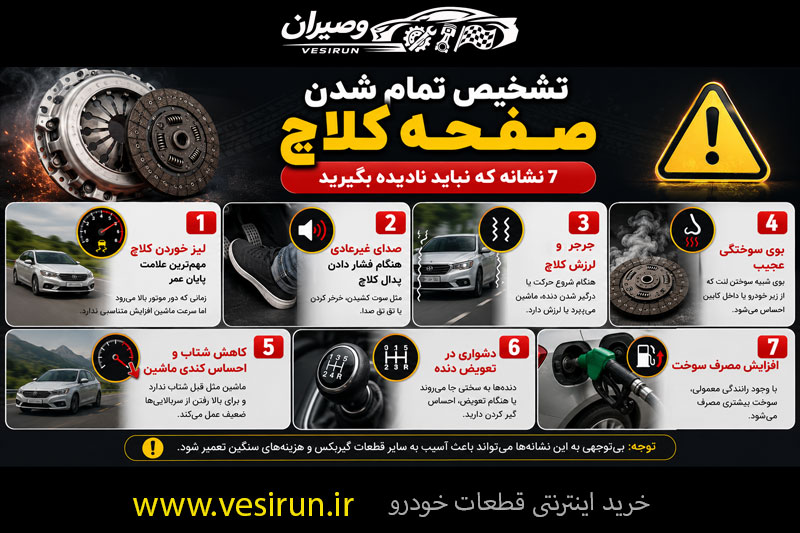 تشخیص تمام شدن صفحه کلاچ؛ 7 نشانه که نباید نادیده بگیرید